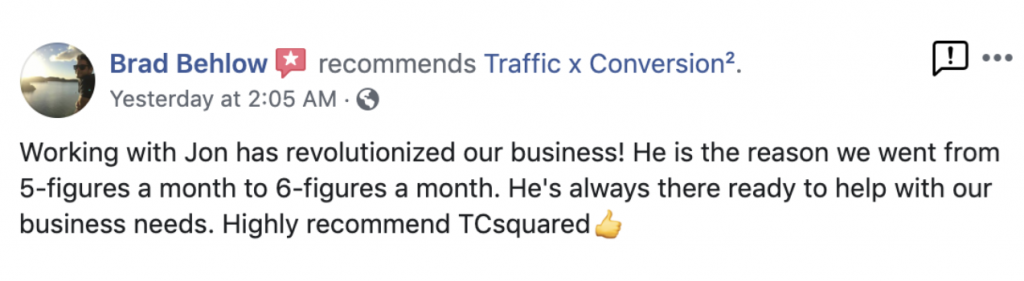 jon warren review brad behlow