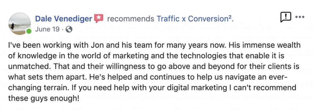 jon warren review dale venediger